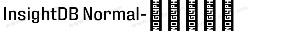 InsightDB Normal字体转换